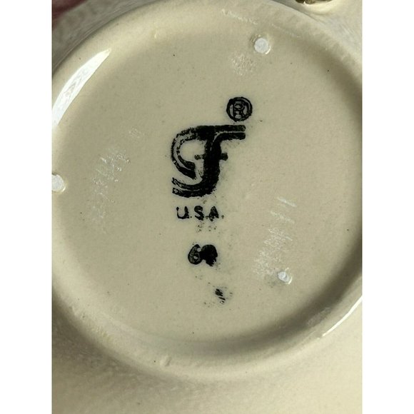 Vintage Franciscan Desert Rose Flying F Saucer & 2 Coffee Cups Made In USA EUC - Picture 11 of 13